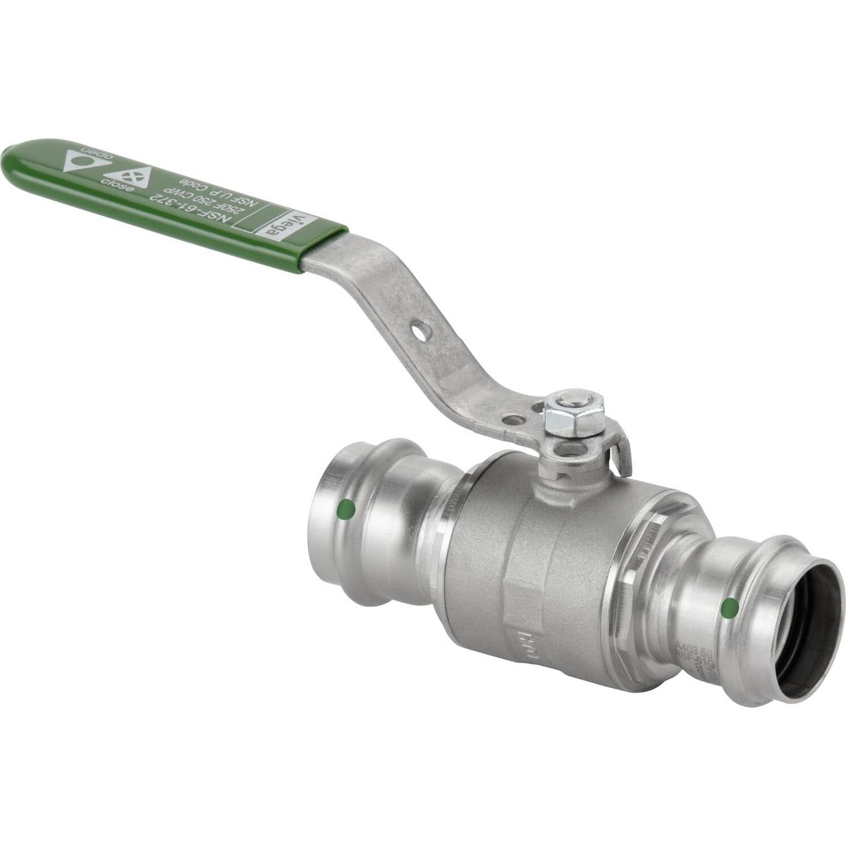 Viega 81096 (4075) ProPress 316 Stainless Steel Full Port Ball Valve with Press Connections (1 Each)