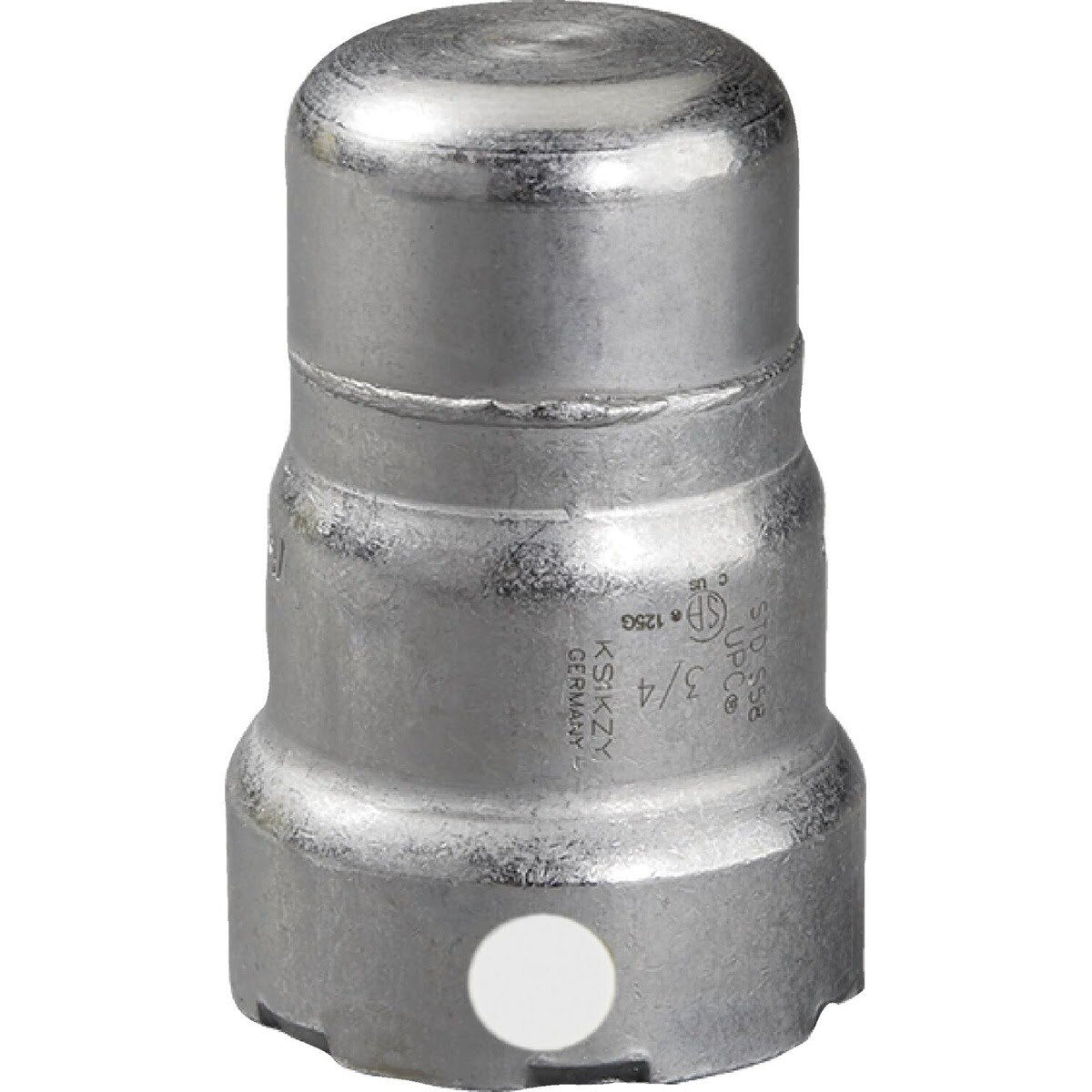 Viega 84110 (5956) 3/4 in. MegaPress FKM Carbon Steel Press Cap with Zinc-Nickel Coating (1 Each)