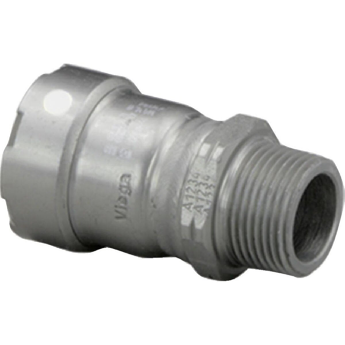 Viega 84245 (5911) MegaPress FKM 1/2 in. Press x 1/2 in. MPT Adapter for Carbon Steel Pipe (1 Each)