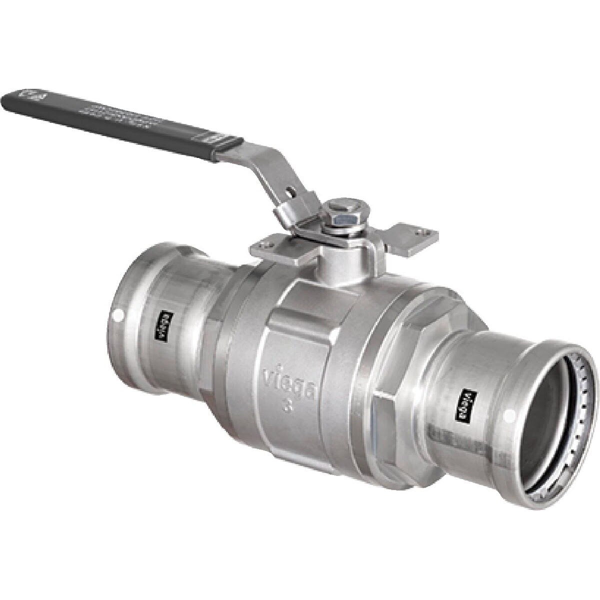 Viega 86790 (5970XL) MegaPress FKM Full Port Press Ball Valve 2-1/2 in Carbon Steel (1 Each)
