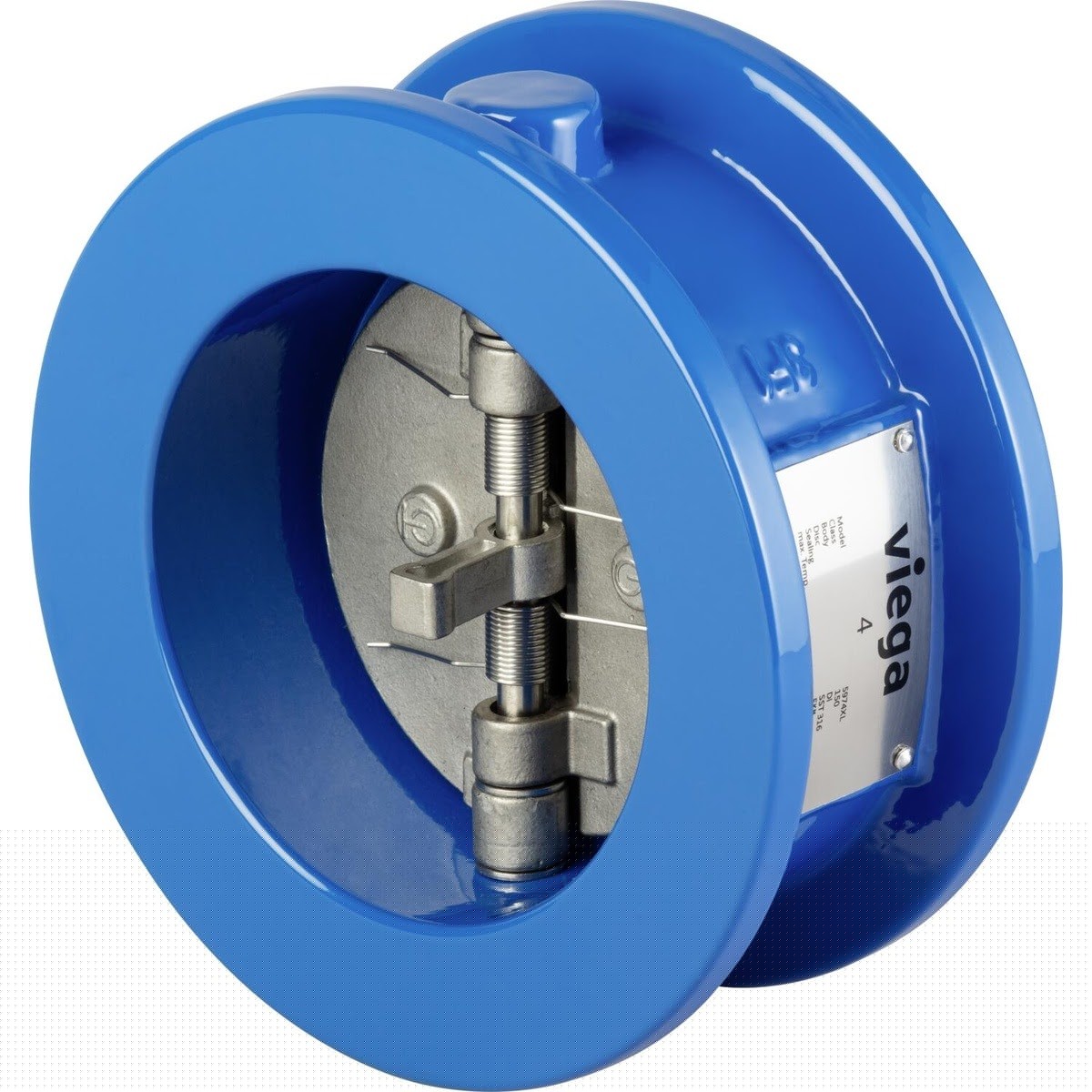 Viega 86955 (5974XL) 4 in. MegaPress FKM Wafer Check Valve Ductile Iron Epoxy Coated (1 PC)