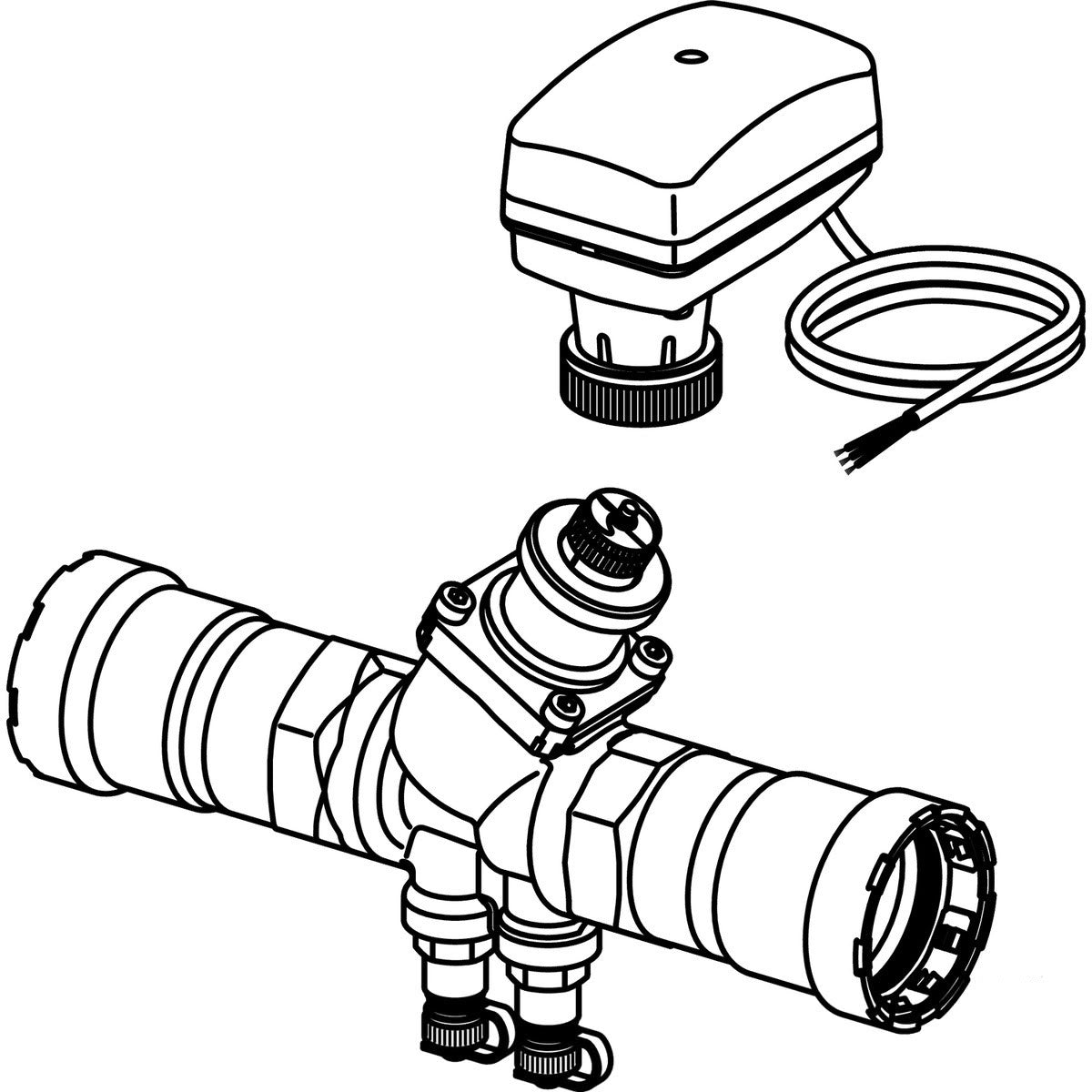 Viega 87405 (4881.71) MegaPress Pressure Independent Balancing Valve 1 1/4 in. (1 Each) - 2