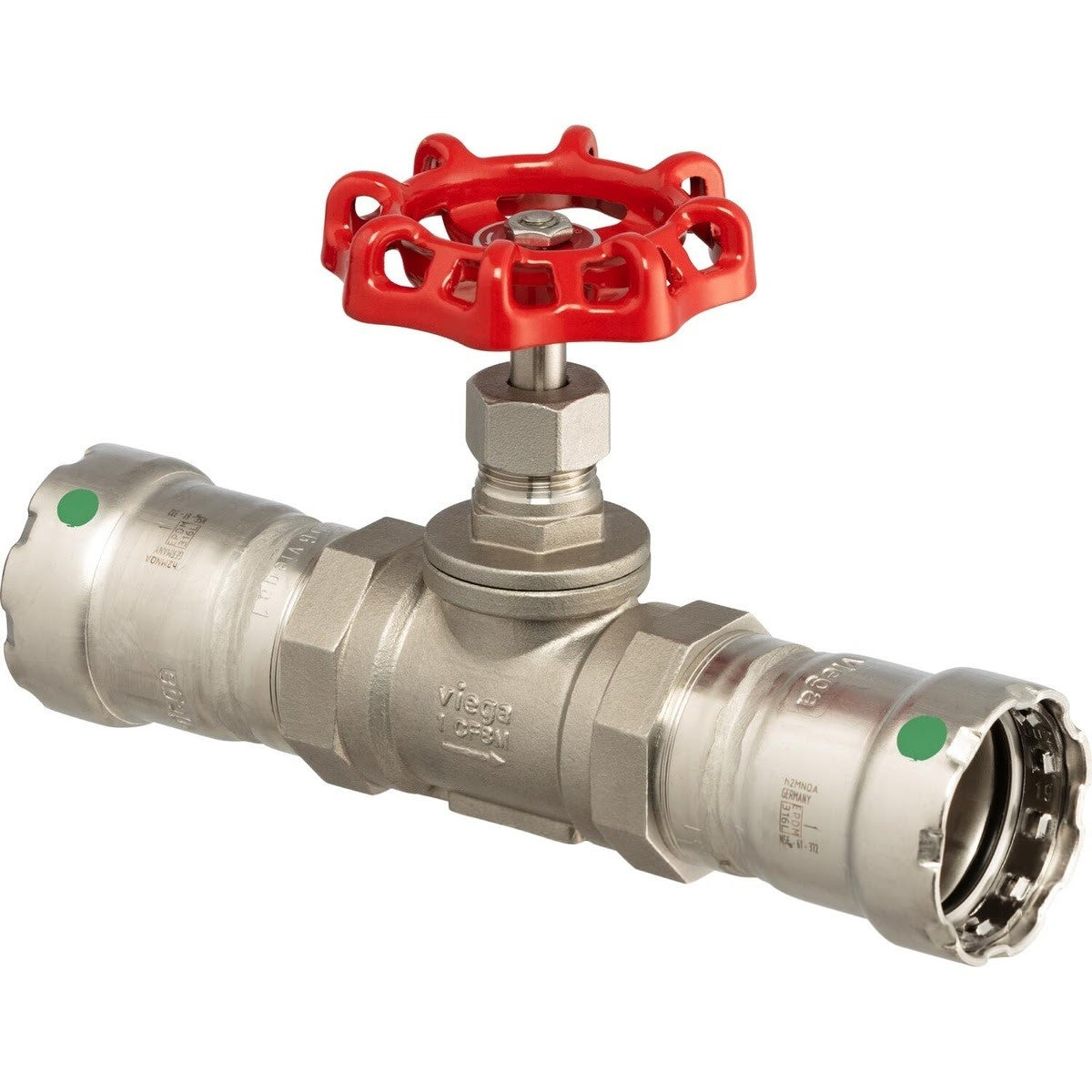 Viega 87600 (5185.1) MegaPress 316 EPDM 1/2 x 1/2 Press Globe Valve (1 Each)