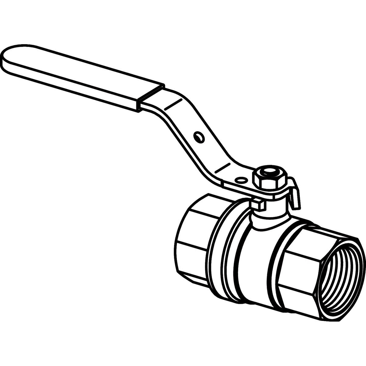 Viega 87935 (2800ZL) ProPress Zero Lead 1-1/4 in. Full Port Ball Valve (1 Each) - 2
