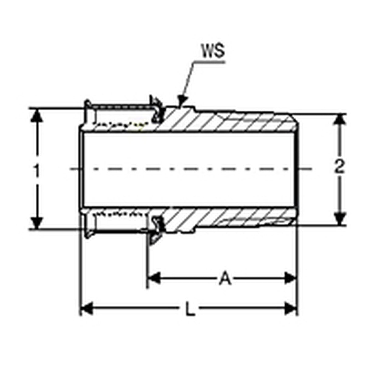 Viega 90561 (2811ZL) PureFlow Press Zero Lead Bronze Adapter 1 in. Press x 1 in. MPT (10 Pack) - 2