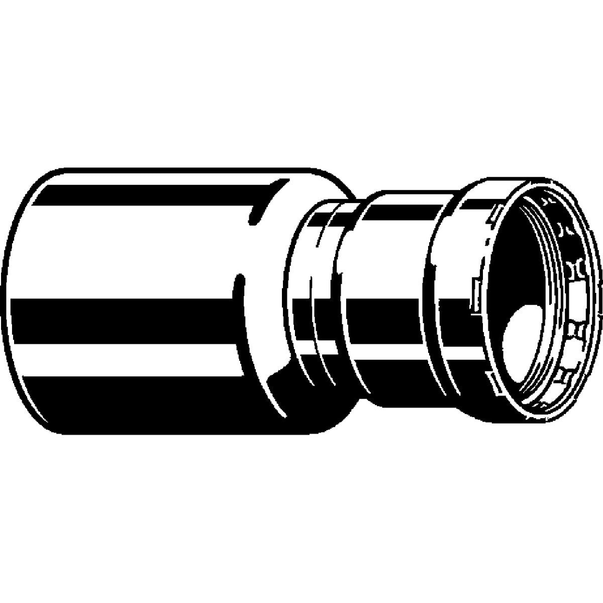 Viega 90865 (5115.1) MegaPress 316 Stainless Steel Press Reducer 1 1/2 in. x 1 1/4 in. - 2