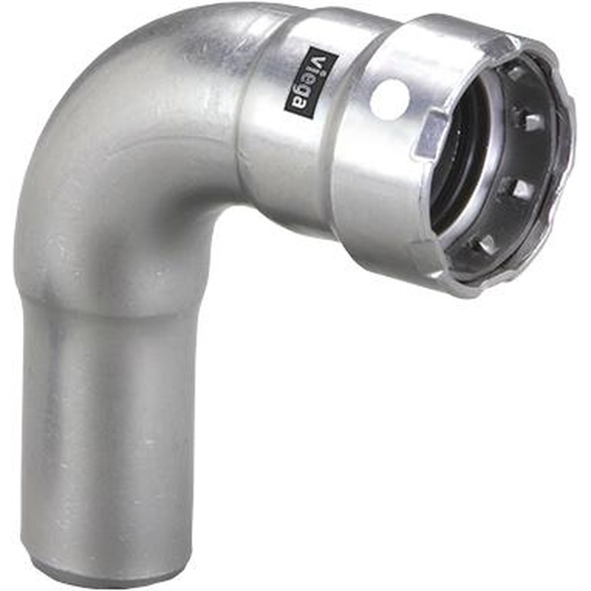 Viega 91735 (6816.1) MegaPress 316 Stainless Steel 90 Degree Street Elbow 1 in. Press x 1 in. FTG (Each) - 2