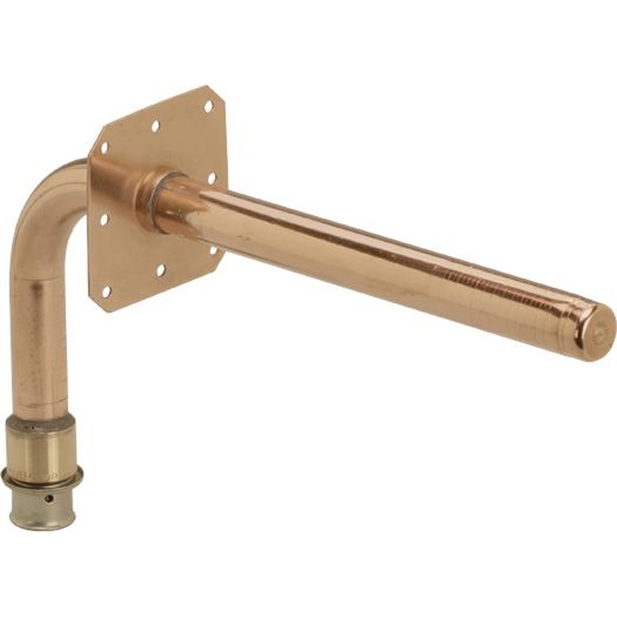 Viega 92321 (2820.4ZL) 1/2 in PureFlow Press 90 Degree Brazed Copper Stub-Out with Wall Plate (1 Each)