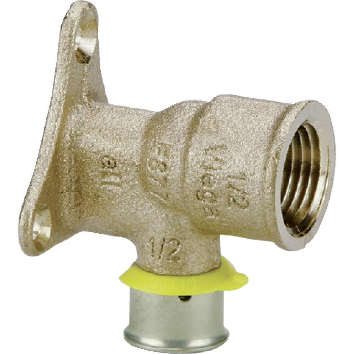 Viega 94520 (2825.5ZL) PureFlow Press 1/2 x 1/2 FPT 90 Degree Drop Ear Elbow (1 Each)