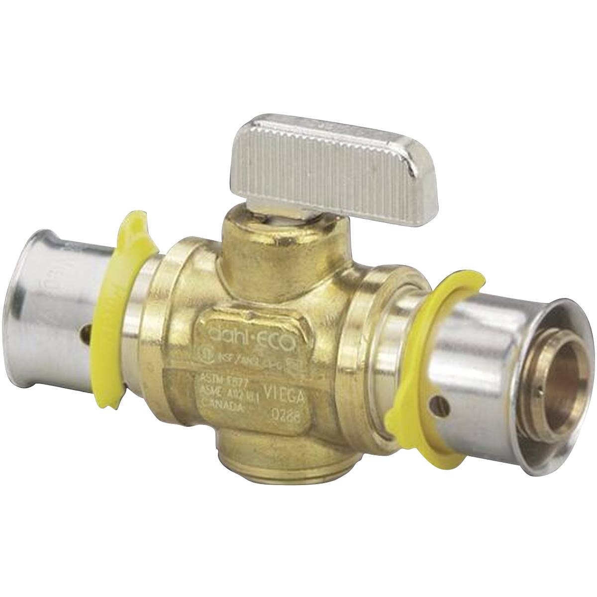 Viega 94521 (2842.2ZL) 1/2 in. PureFlow Press Zero Lead Brass Ball Valve (1 Each)