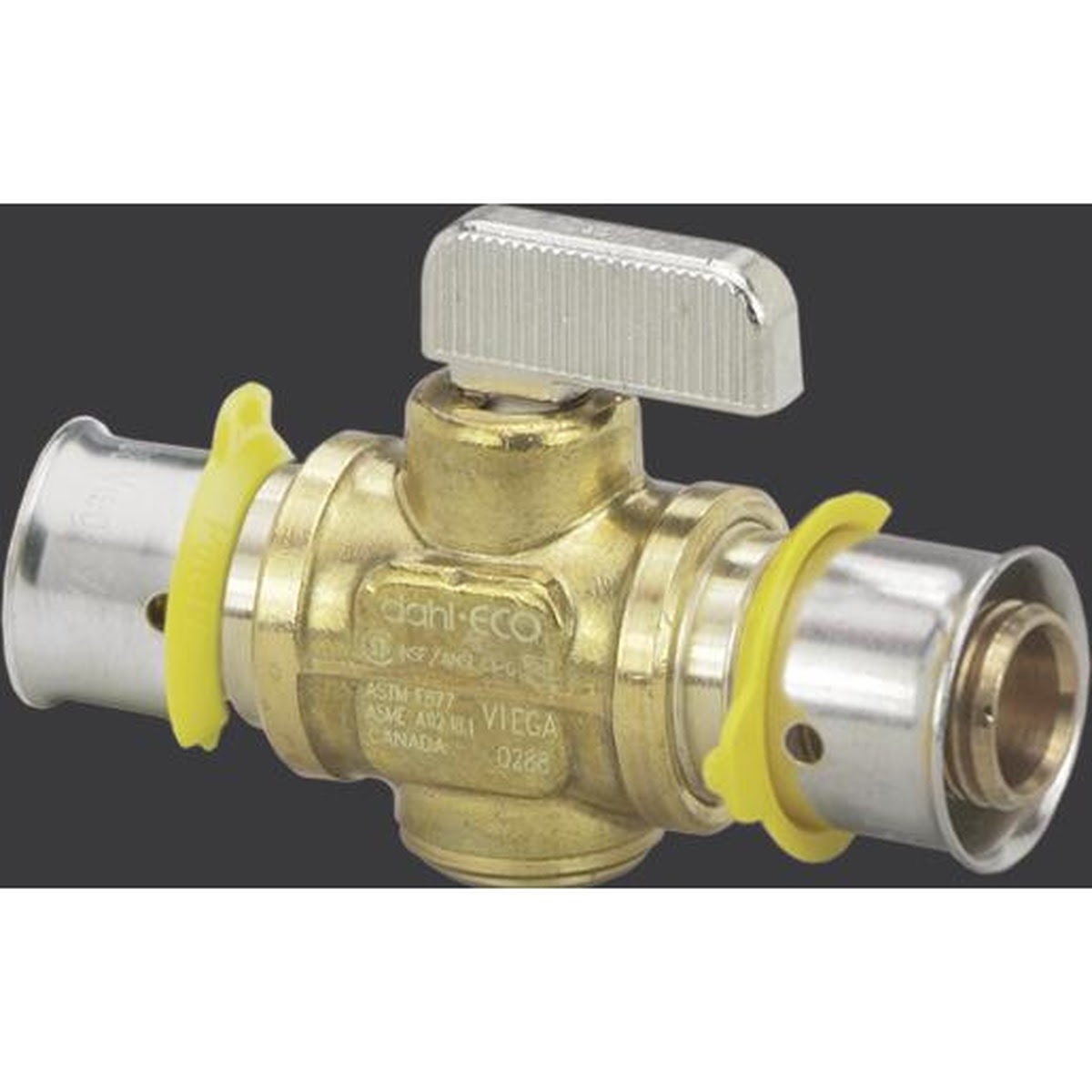 Viega 94541 (2842.2ZL) PureFlow Press Brass Zero Lead Ball Valve 3/4 in x 3/4 in (1 Each)