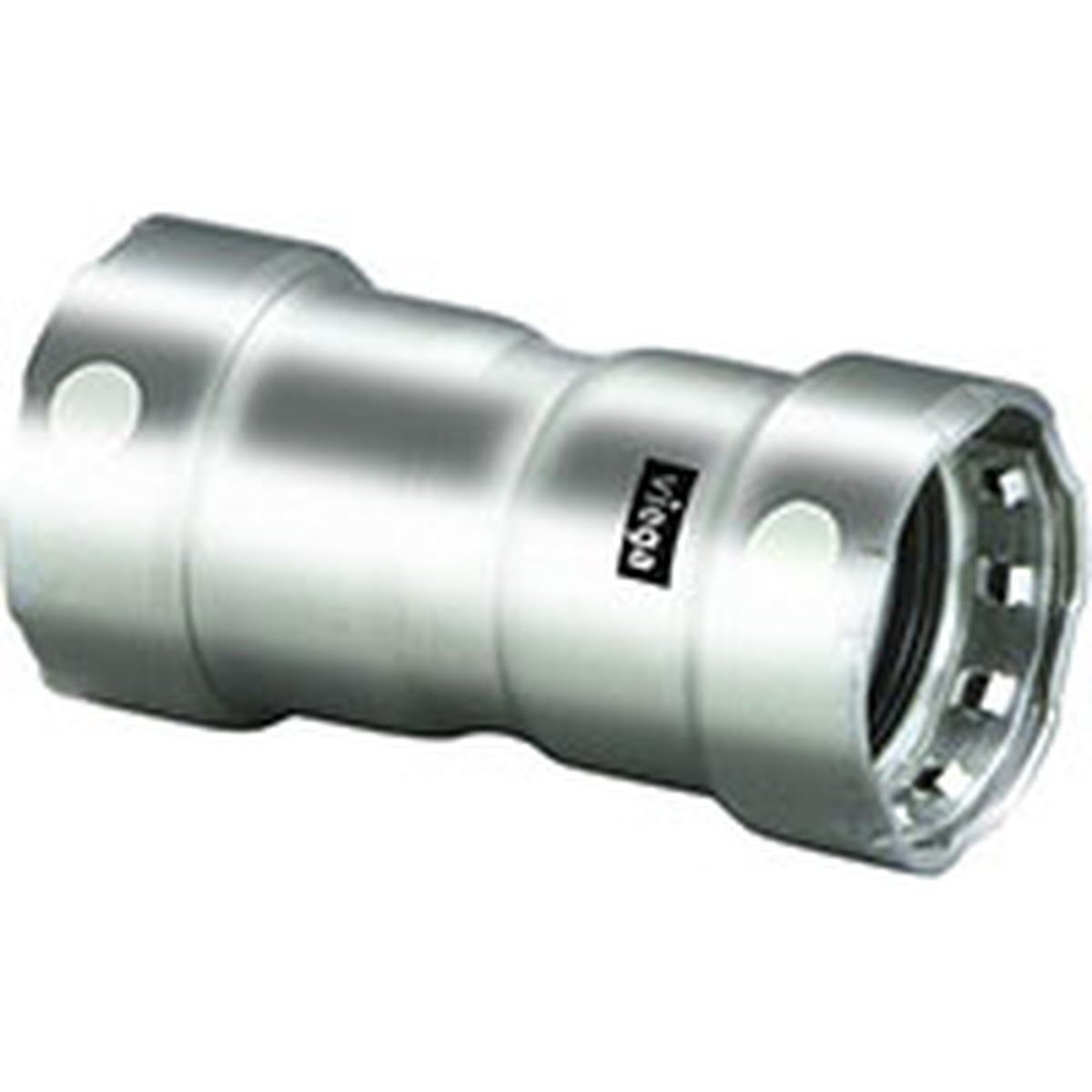 Viega 95285 (4115) MegaPress 304 Stainless Steel Press Coupling with Stop 1/2 in. x 1/2 in. (1 Each)