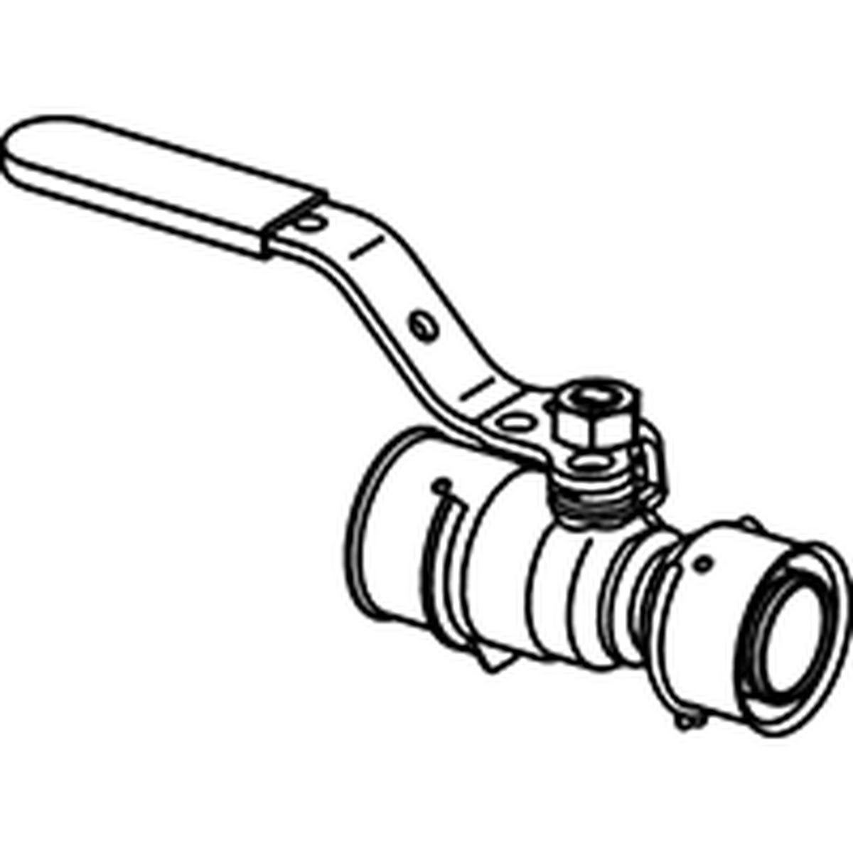 Viega 98200 (2870ZL) PureFlow Press Zero Lead Full Port Ball Valve Press Connection P x P - 2