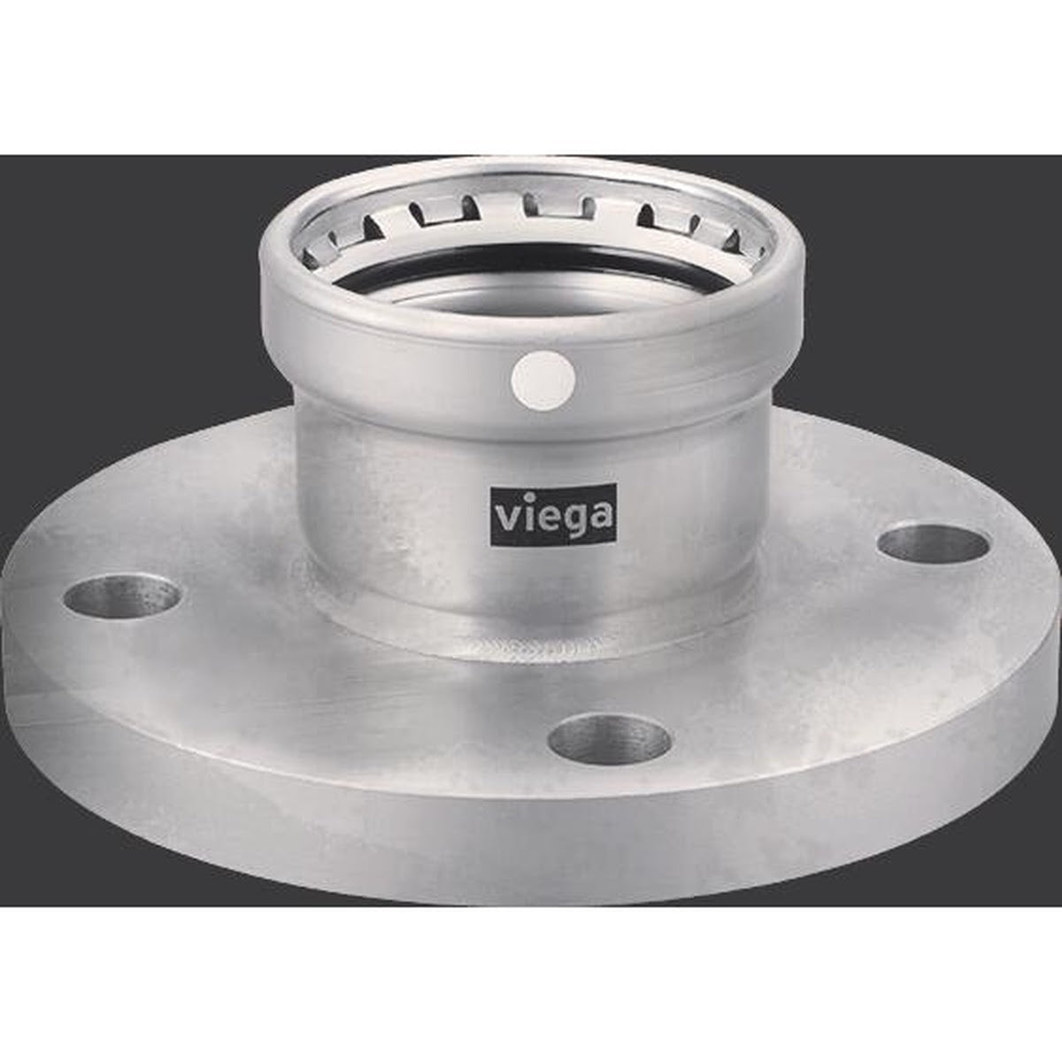Viega 98525 (6859XL) 2 1/2 in. 316 Stainless Steel MegaPress Class 150 Raised Face Flange (1 Each) - 2