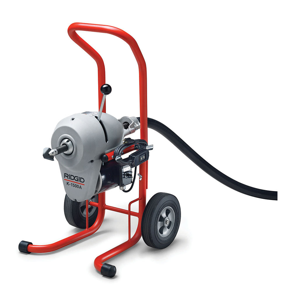 RIDGID 23692 K-1500A 115 Volt Uprigt A-Frame Sectional Drain Cleaning Machine with Accessories