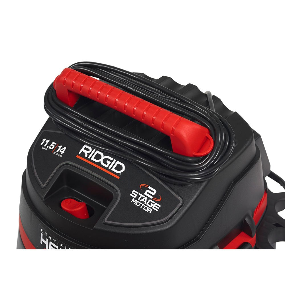 Ridgid 50373 RV3410 Smart Pulse Wet/Dry Vacuum 14 Gal Red