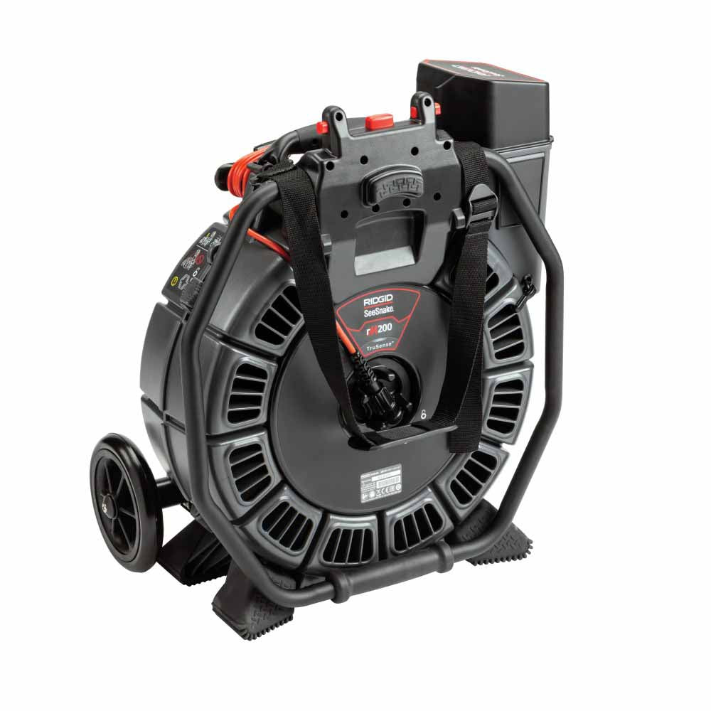 Ridgid 63663 SeeSnake® RM200B Reel (165' / 50m) with Self-Leveling Camera powered with TruSense®