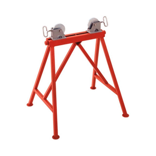 RIDGID 64642 AR-99 Adjustable 36" Pipe Stand Roller Support with Steel Wheels