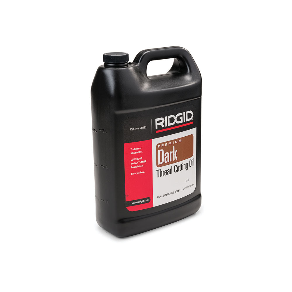 RIDGID 70830 Low Odor Anti-Misting Dark Thread Cutting Oil, 1 Gallon